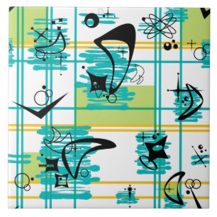 Mid Century Madras Ceramic Tile