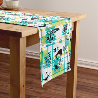 Mid Century Madras Long Table Runner