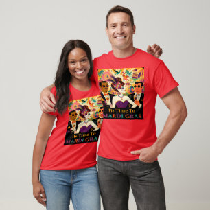 Mid Century Mardi Gras Cocktail Party T-Shirt