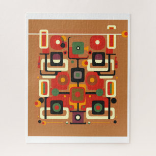 Mid-Century Martini Picnic Ken Gauge MCM Jigsaw Puzzle