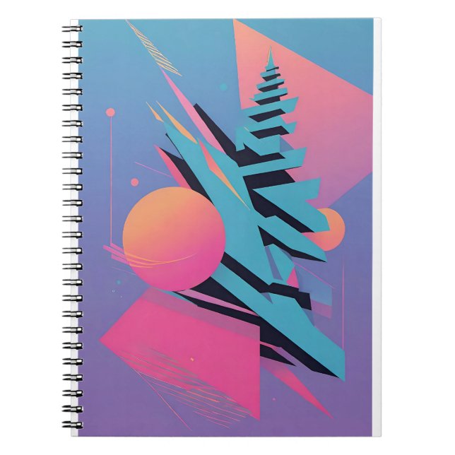 Mid-Century Memphis Design - Ken Gauge Art Notebook (Front)