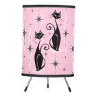 Mid Century Meow Retro Atomic Cats on Cool Pink