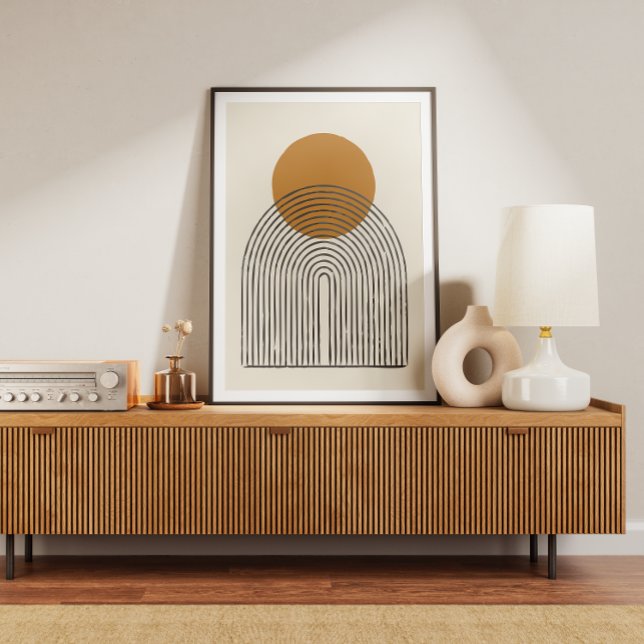 Mid century minimal arch poster (Creator Uploaded)