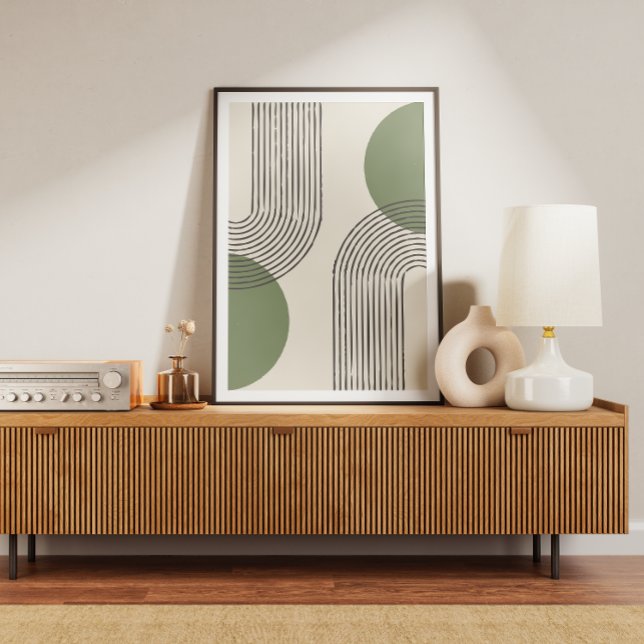 Mid century minimal art poster (Creator Uploaded)