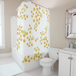 Mid century mod 60s 70s shower curtain