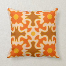Mid - century Mod 60s 70s style decor pillow