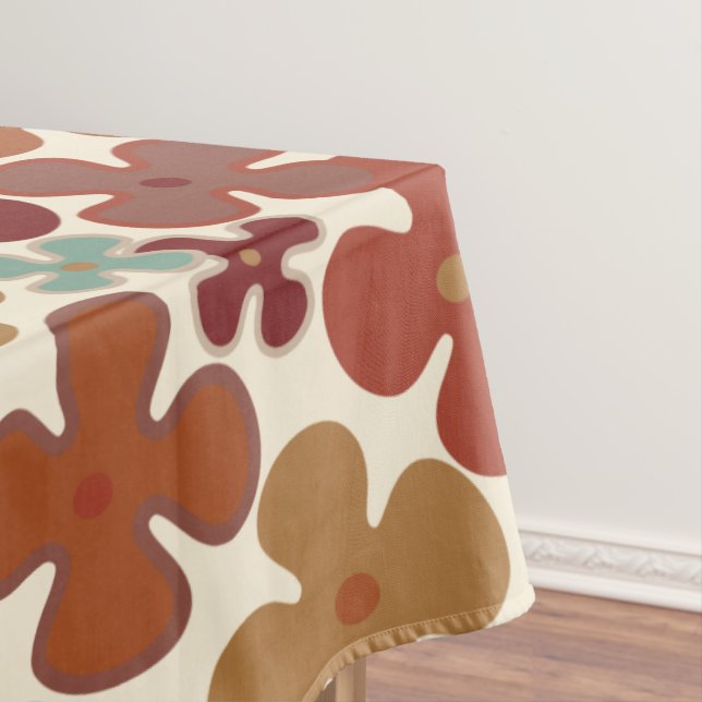 Mid - century Mod 60s 70s style  Tablecloth (In Situ)