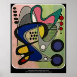 'Mid-Century Mod Abstract, Astro Picnic' painting Poster<br><div class="desc">Pop Art Painter Jamie Roxx 'Mid-Century Mod Abstract,  Astro Picnic' painting on a 

Find out more about Luxury Jamie Roxx Pop paintings at www.JamieRoxx.us</div>