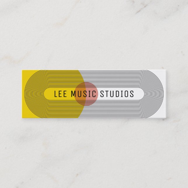 Mid Century Mod Business Card (Front)