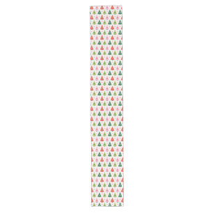 Mid-Century Mod Christmas Tree Long Table Runner