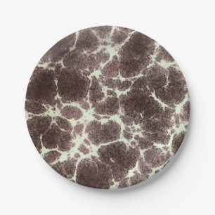Mid Century MOD Giraffe Elegant Pattern Tortoise Paper Plate