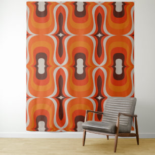 Mid century mod retro  tapestry