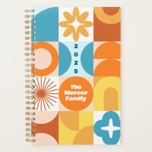 Mid Century Mod Shapes Planner
