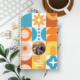Mid Century Mod Shapes with Photos Planner