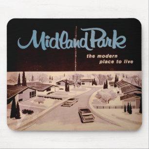 Mid-Century Modern 1958 artwork Mouse Pad