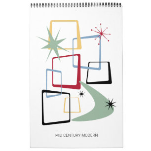 Mid Century Modern #3 Original Art Retro Calendar