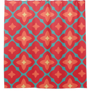 Mid century modern 60s 70s shower curtain