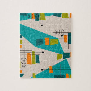 Mid-Century Modern Abstract #55 Jigsaw Puzzle
