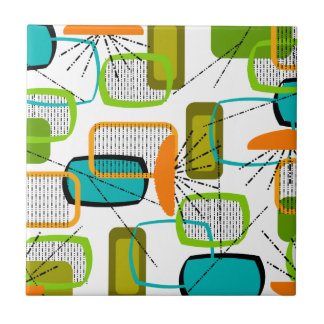 Mid-Century Modern Abstract #57 Tile