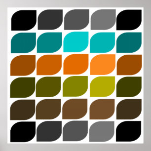 Mid-Century Modern Abstract #58 Poster