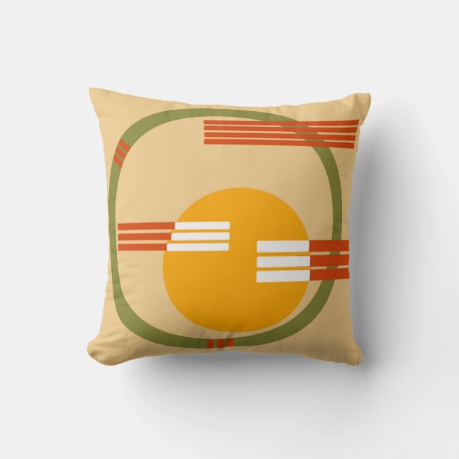 Mid-Century Modern Abstract Cushion (Front)