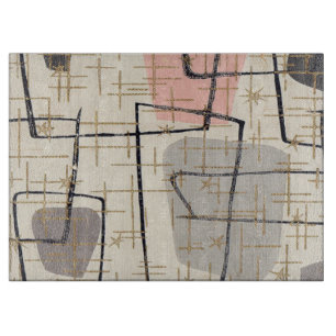 Mid Century Modern Abstract Cutting Board