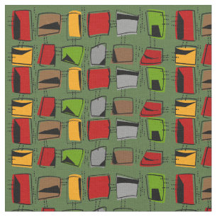 Mid-Century Modern Abstract Fabric 25