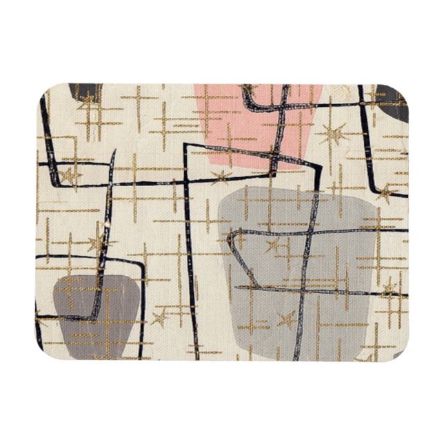 Mid Century Modern Abstract Flexible Magnet (Horizontal)