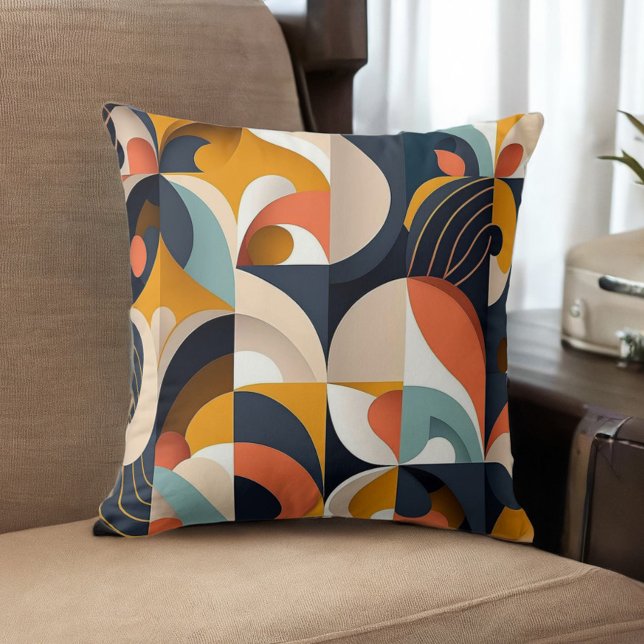 Mid Century Modern Abstract Geometric Cushion (Creator Uploaded)