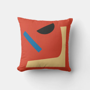 Mid Century Modern Abstract Geometric Multi Colour Cushion