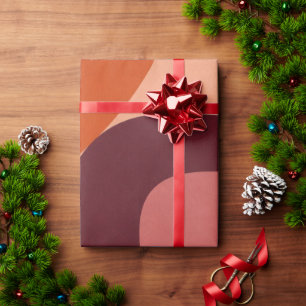 Mid-Century Modern Abstract Geometric Pattern Wrapping Paper