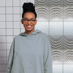 Mid-Century Modern Abstract Geometric Symmetry Ceramic Tile