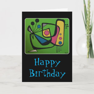 'Mid Century Modern Abstract num 4' on a Card