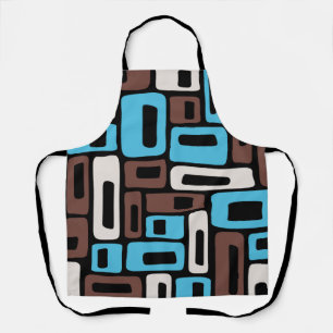 Mid Century Modern Abstract Pattern Apron