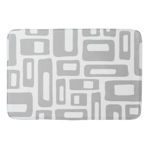 Mid Century Modern Abstract Pattern Bath Mat
