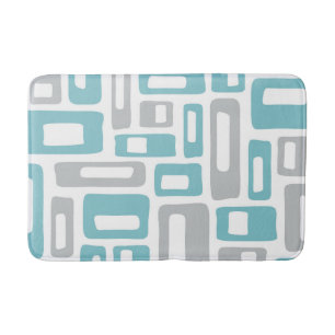 Mid Century Modern Abstract Pattern Bath Mat