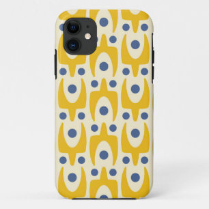 Mid Century Modern Abstract Pattern iPhone 11 Case