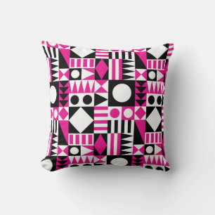 Mid-century modern abstract pattern. cushion