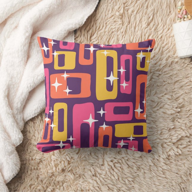 Mid Century Modern Abstract Pattern Cushion (Blanket)