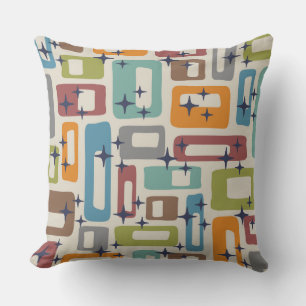 Mid-Century Modern Abstract Pattern Cushion