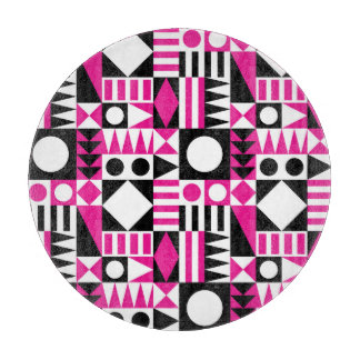 Mid-century modern abstract pattern. cutting board