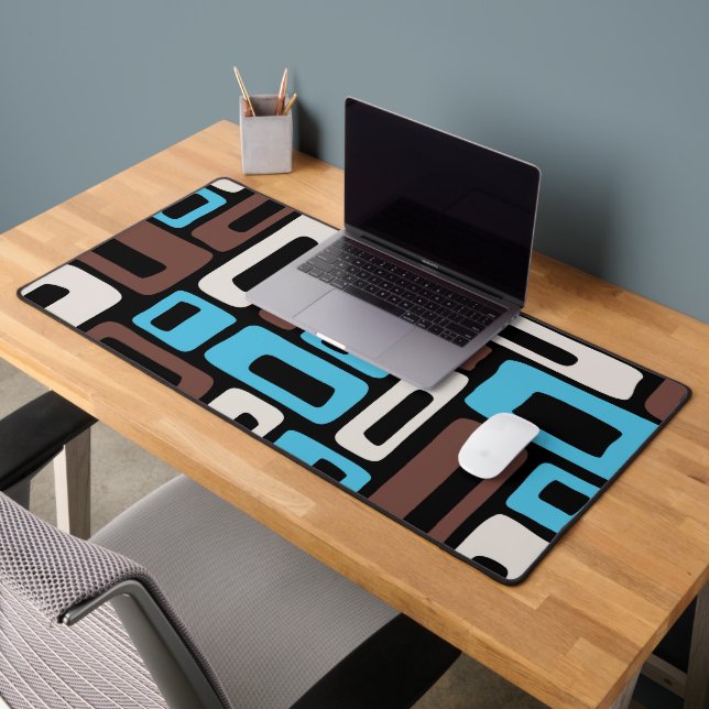 Mid Century Modern Abstract Pattern Desk Mat (Office 2)