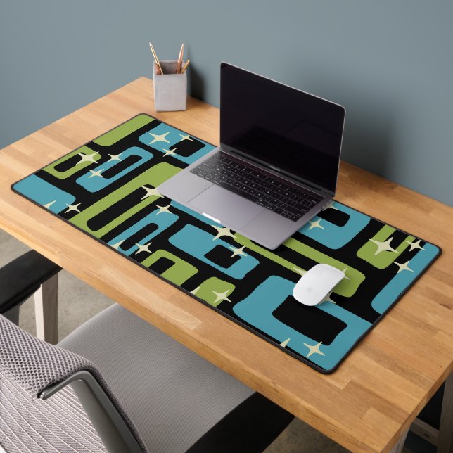 Mid Century Modern Abstract Pattern Desk Mat (Office 2)