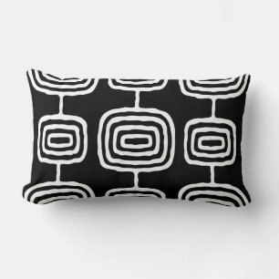 Mid Century Modern Abstract Pattern Lumbar Cushion