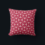 Mid Century Modern Abstract Pattern Magenta Cushion<br><div class="desc">Mid century modern pattern – abstract geometric shapes – minimalist pattern in magenta.</div>