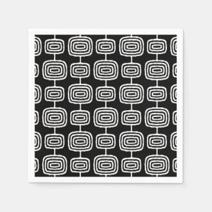 Mid Century Modern Abstract Pattern Napkin