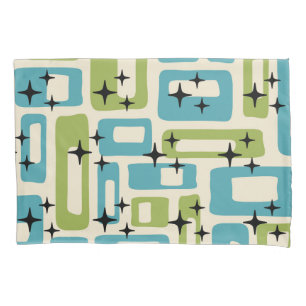 Mid Century Modern Abstract Pattern Pillowcase