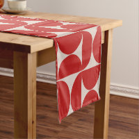 Mid Century Modern Abstract Pattern Red