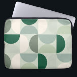 Mid Century Modern Abstract Pattern Sage Green Laptop Sleeve<br><div class="desc">Mid century modern pattern – abstract geometric shapes – minimalist pattern in sage green.</div>