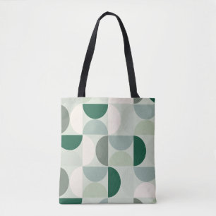 Mid Century Modern Abstract Pattern Sage Green Tote Bag